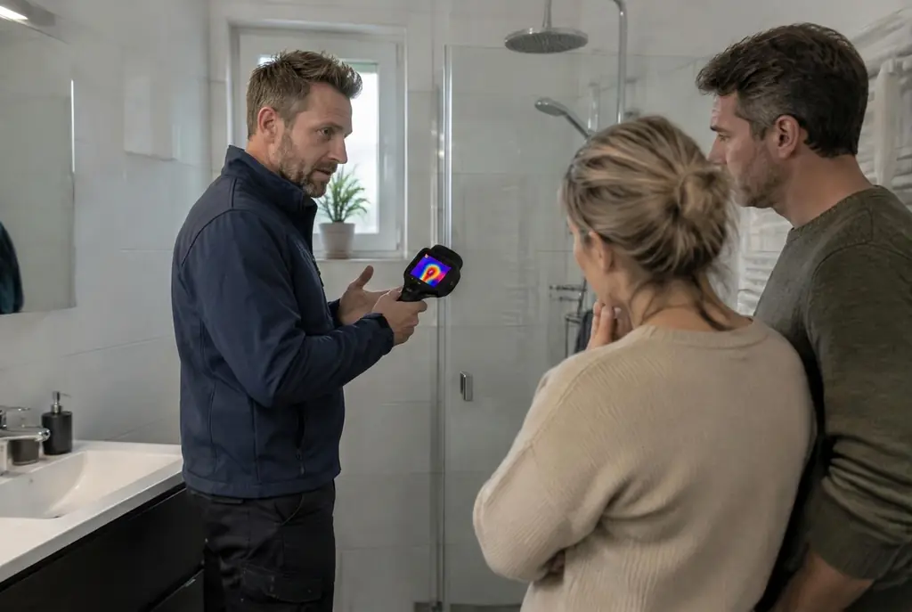 Lekdetectie Eemnes – specialist legt bevindingen uit aan bewoner